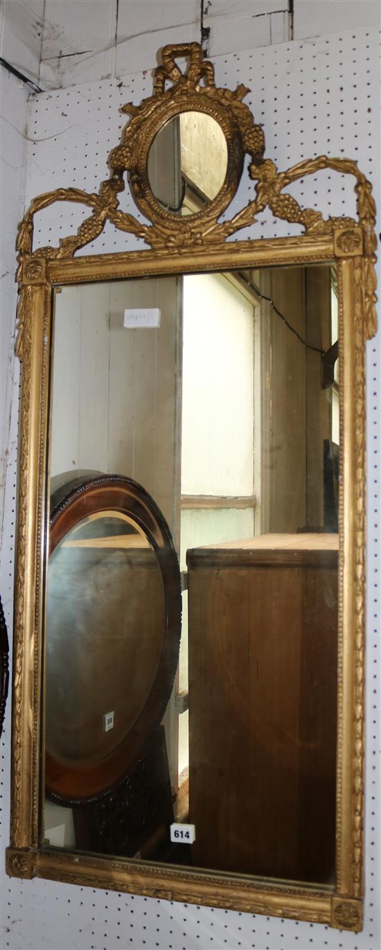 Giltwood wall mirror